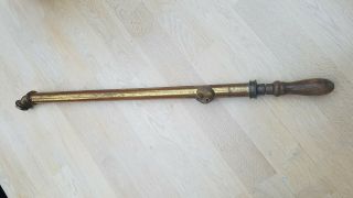 Antique Vintage Brass Water Pump Sprayer with Wood Handle 3