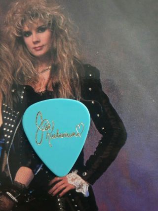 Vixen Rare Jan Kuehnemund 1989 Tour Guitar Pick,  Vixen Vinyl