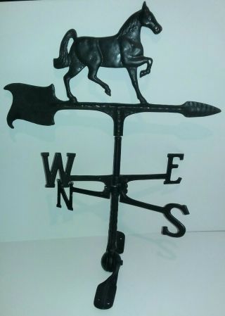 Vintage Metal Weather Vane With Horse