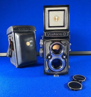 Rare Gray Yashica D Tlr With Case