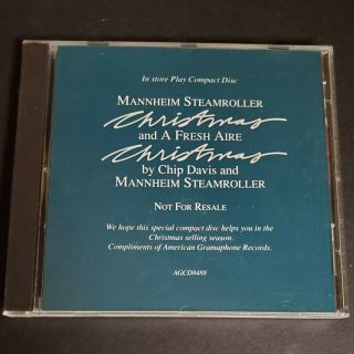 Mannheim Steamroller Christmas A Fresh Aire Sampler 1988 Promo Chip Davis Rare