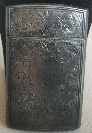 Thomae & Co.  Sterling Silver Match Safe C.  1920 