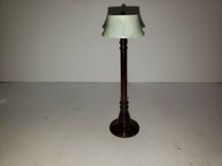 Vintage Ideal Floor Lamp With Shade (hint Of Green Shade)