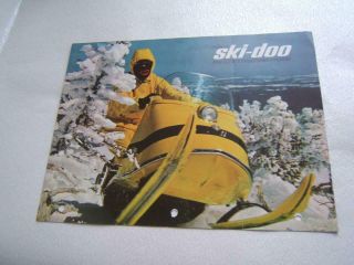 Vintage Bombardier Ski - Doo Snowmobile Brochure Holes On It