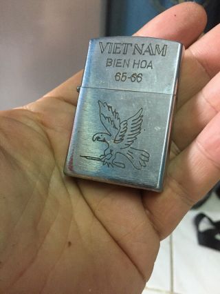 Rare Vietnam War Zippo Lighter Cover Case 65 - 66 War Is Hell