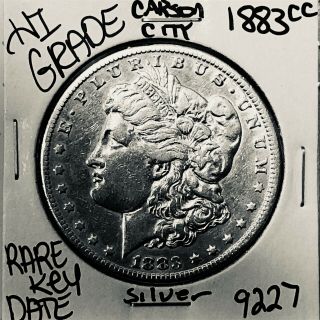 1883 Cc Morgan Silver Dollar Hi Grade U.  S.  Rare Key Coin 9227