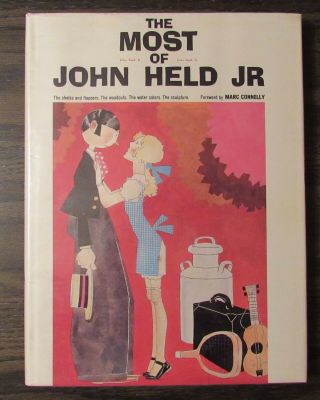 1972 The Most Of John Held Jr.  Illustrated Art Wit Humor Sexy Funny Rare