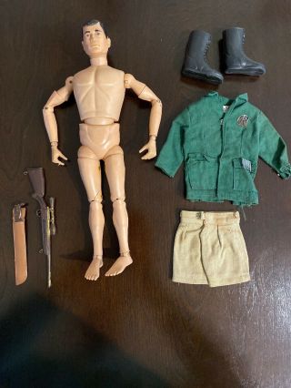 G.  I.  Joe 1964 Vintage 12” Doll Adventure Team White Tiger Hunt Rare