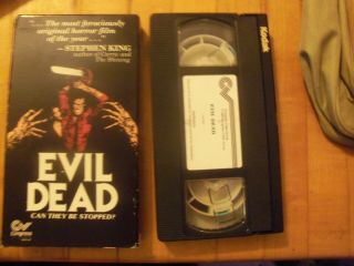 Evil Dead Vhs Rare Congress Video Horror 80s Movie Gore Bruce Campbell Slip 1989