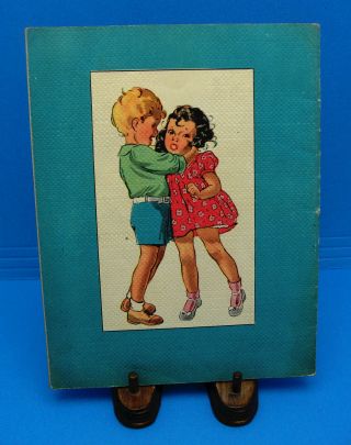 1940 ' s Vintage Antique MOTHER GOOSE Nursery Rhymes Illustrated Children ' s Book 2