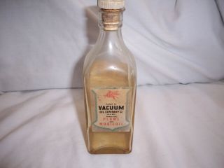 Vacuum Socony Mobiloil Lighter Fuel Fluid Bottle Tin Can Rare Ww2 1940 