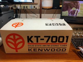 Vintage Kenwood Kt - 7001 Stereo Tuner Rare Find