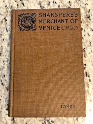 1907 Antique Book " The Merchant Of Venice " By William Shakespeare