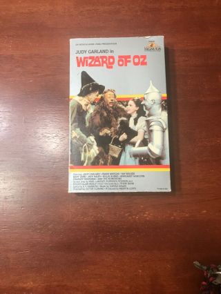 The Wizard Of Oz Vhs 1983 Mgm Big Box Judy Garland Very Rare