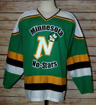 Rare Vintage Minnesota No - Stars (north Stars) Protest Mesh Jersey Adult Size Xl