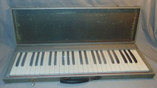 Vintage Italian Cased Practice Piano Keyboard Unknown Maker Estate Fresh
