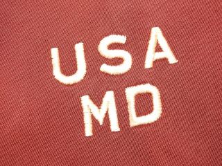 US Army WW2 MEDICAL DEPARTMENT MAROON CONVALESCENT COAT Vtg GI MD Jacket RARE 3