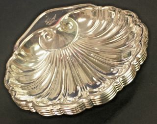 Set Of 4 Vintage/antique Friedman Silverplate Nut / Candy Dishes,  Shell Shaped