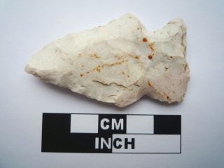 Native American Arrowhead 56mm,  Archaic Artifact,  1000bc - 8000bc (0812)
