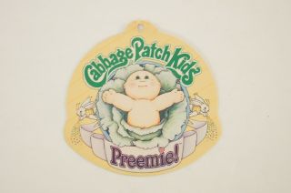 Cabbage Patch Kids Preemie Doll Hanging Tag Logo Wrist Vintage Toy Coleco 28035