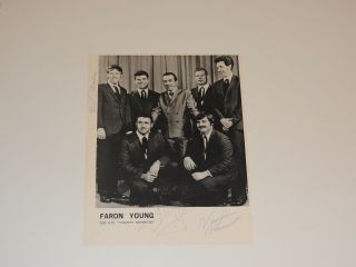 Faron Young Signed 8x10 Photo Country Western Singer Artist Autograph Rare (17)