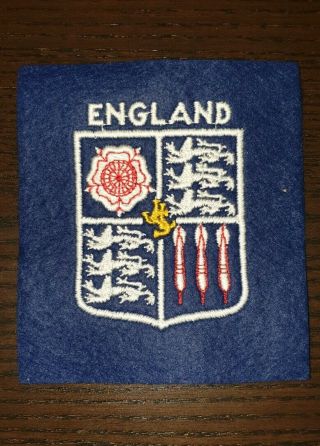 Vintage Rare Official John Lowe England Darts Sew On Patch