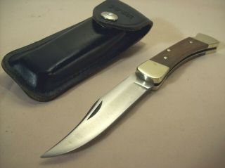 1967 - 1972 Buck U.  S.  A.  Rare Vintage 110 Folding Hunting Knife W/original Sheath