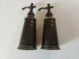 2 Bathroom Lotion/soap Dispensers,  Brown Looking Rare