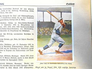 1932 Babe Ruth Sanella Handbuch Des Sports Rare Baseball Card Incomplete Set 4
