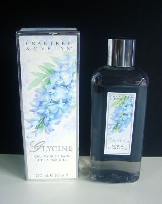Crabtree & Evelyn Wisteria Bath And Shower Gel - 250 Ml - Made In Usa - Very Rare