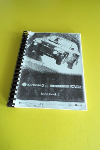 Wrc Network Q Rac Rally 1997 Co Driver Pace Notes Book - Very Rare