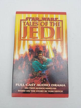 Rare Vtg Star Wars Audio Book 2 Cassette Tapes Tales Of The Jedi Vintage 1997
