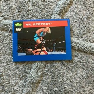 Mr Perfect Curt Hennig Signed Autographed Rare 1991 Classic Wwf Card 29