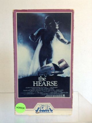 The Hearse 1980 Media Vhs Rare Cult Horror Trisk Van Devere Joseph Cotton