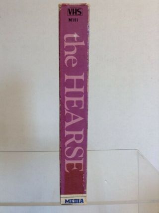 The Hearse 1980 MEDIA VHS Rare Cult Horror Trisk Van Devere Joseph Cotton 2