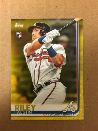 2019 Topps Update Austin Riley Rc Yellow Parallel Walgreens Exclusive Rare Us100