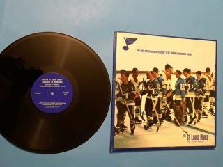 Rare Vintage1968 - 69 St Louis Blues Nhl Hockey Vinyl Record Album Ex.
