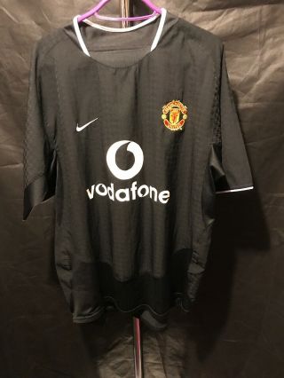 2003/2005 Manchester United Away Football Shirt Nike L Men’s Vodafone Rare G202