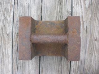 Antique Calibration Elevator Scale Weight 50 Lbs - Doorstop,  Tent Anchor