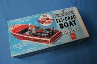 Rare Vintage Amt Rayson Craft Ski Drag Boat Model Kit 2163 1/24th Scale