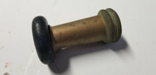 Vintage Solid Brass Fire Hose Nozzle Tip Antique Firefighting