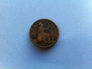 1869 Queen Victoria Penny Rare Key Date