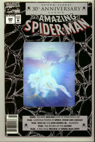 Spider - Man 365 1st Spider - Man 2099 Rare Australian Price Variant