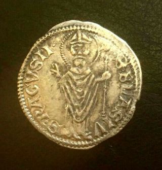 1438 Dalmatia Ragusa (republic) Medieval Silver Grosso Coin Very Rare