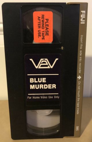 Blue Murder Vhs V2v Horror Rare Htf Slasher