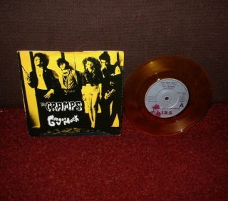 The Cramps Goo Goo Muck 7 " 1980 I.  R.  S.  1st Yellow Vinyl Rare Pfp 1003