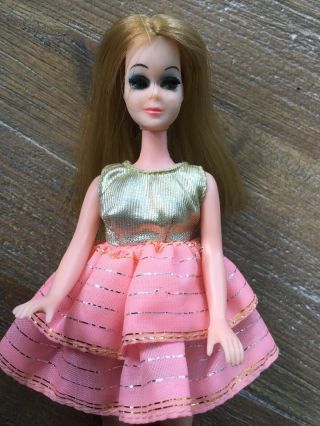 Vintage Dawn Doll - Topper - Fashion Show Pink & Gold Dress Shoes