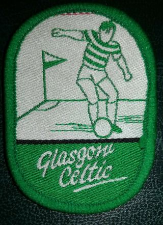 Very Rare 1970s Celtic Fc Cloth Badge " Player Corner Flag "