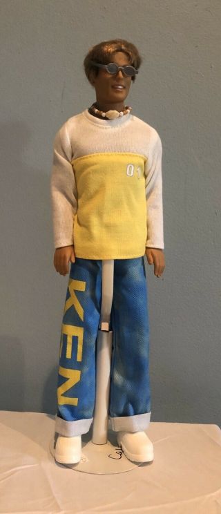 Rare Mattel Collectible Loose Fashion Cali Surfer Ken Surf Barbie Doll