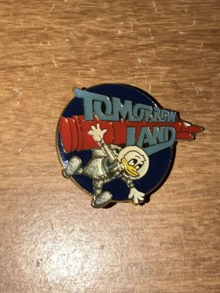 Vintage Disney Tomorrowland Donald Duck 30th Anniversary Pin Pre - Owned Rare